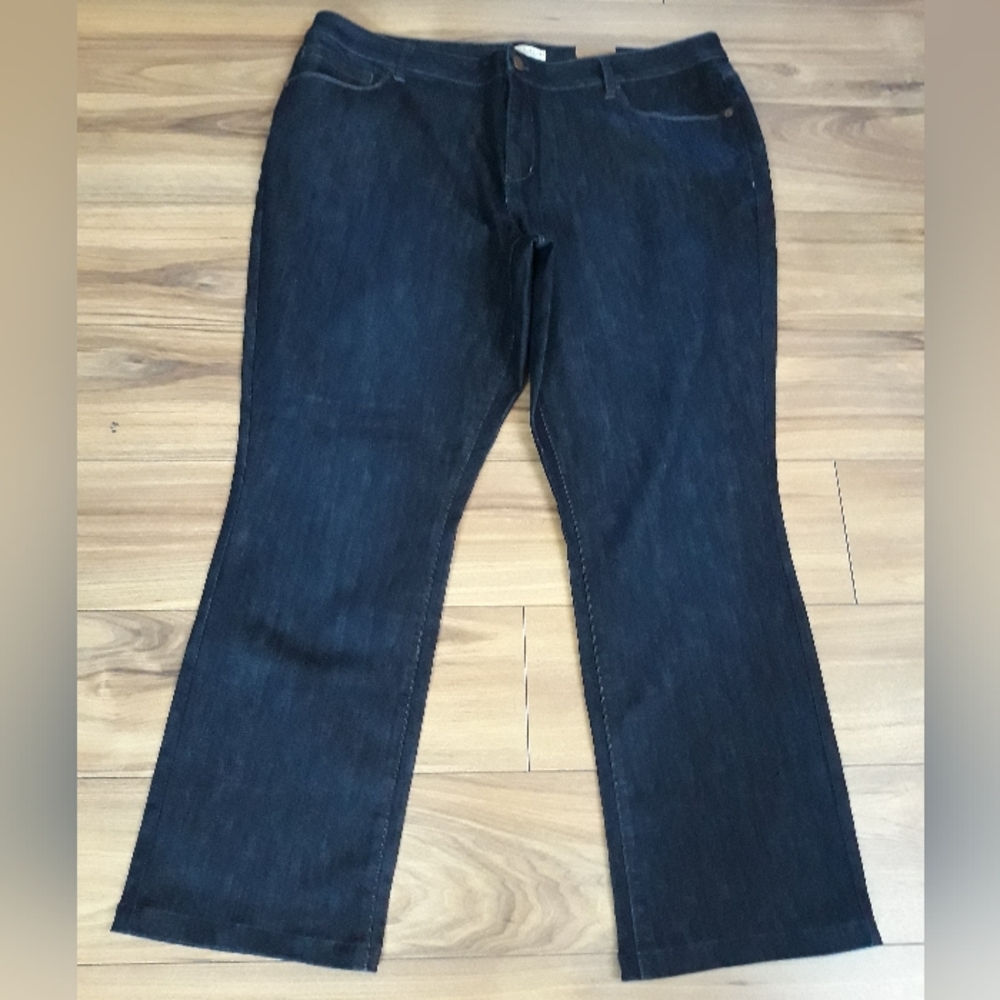 Coldwater Creek Women's Boot Cut Jeans - Dark Blue